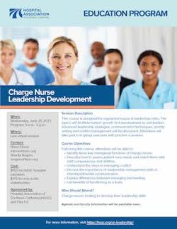 Charge Nurse Leadership Development Course Brochure