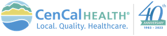CenCal Health logo 40 year badge