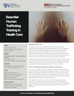 2024 Human Trafficking Training brochure image
