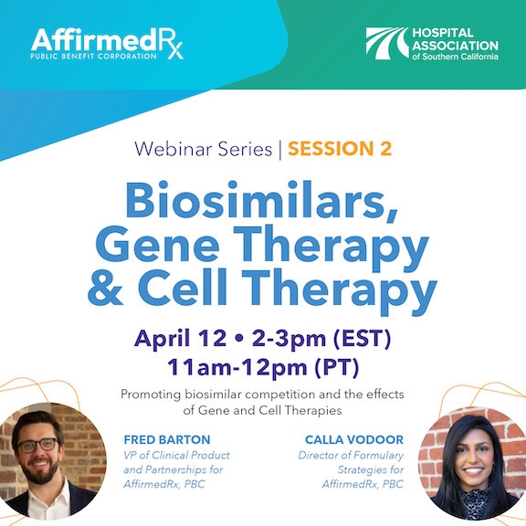 Biosimilars, Gene Therapy and Cell Therapy webinar banner