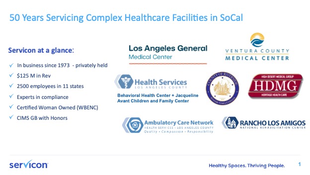 Servicon - 50 years servicing complex health care facilities