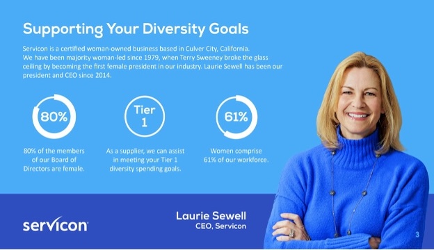 Partnering with Servicon furthers diversity goals