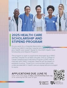 Image of 2025 Health Care Scholarship Program flyer