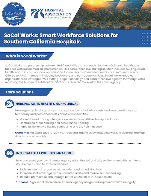 image of SoCal Works Solutions one-pager