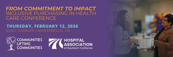2026 Inclusive Purchasing in Health Care conference, Feb. 12, Quiet Cannon, Montebello