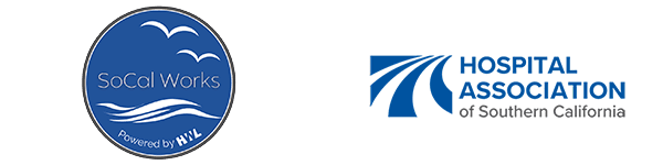 Banner for SoCal Works and HASC partnership webinar